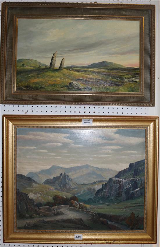 Three various oil landscapes